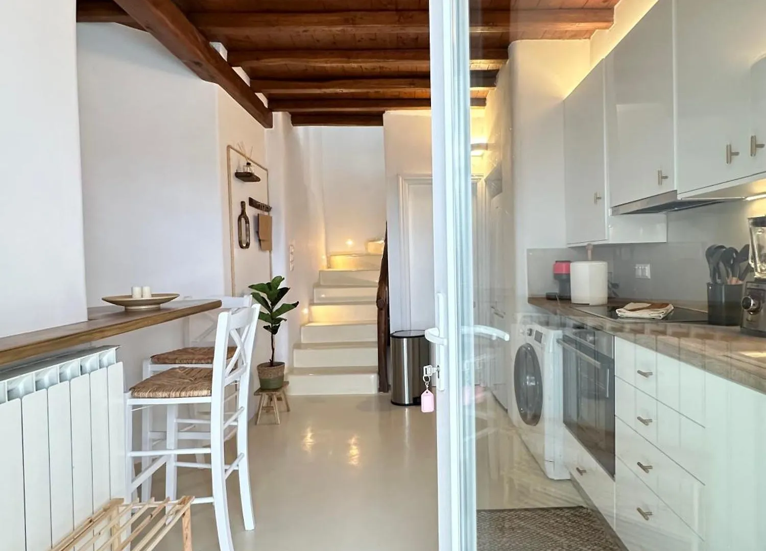 Myconian Unique Villa In Marathi , 130 - 4People ,Shisha Place ,Secured Free Parking, Party Place - Terrace For Dinner & Sunset - Elenas Hospitality -  Mykonos Town