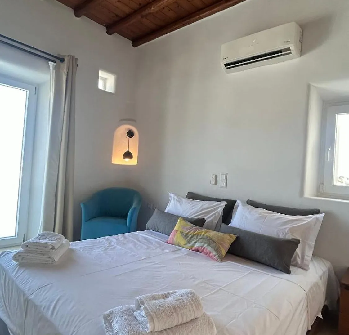 Myconian Unique Villa In Marathi , 130 - 4People ,Shisha Place ,Secured Free Parking, Party Place - Terrace For Dinner & Sunset - Elenas Hospitality -  Mykonos Town